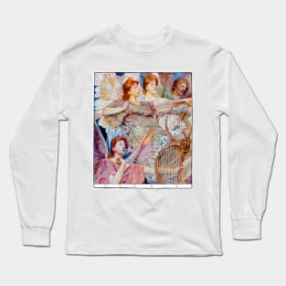 Gloria, 4 Singing Angels & Harps 1884 Thomas Wilmer Dewing Long Sleeve T-Shirt